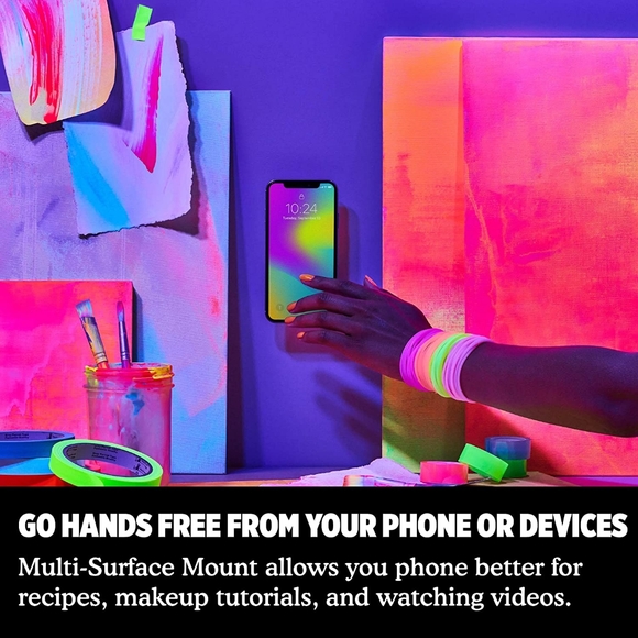 PopSockets PopMount Multi-Surface Wall Mount For Phones With PopSockets - Black - Picture 10 of 11